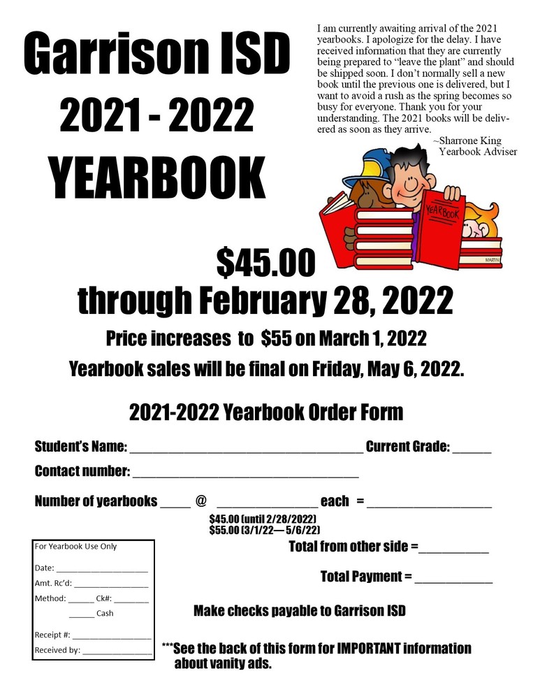 Yearbook Form