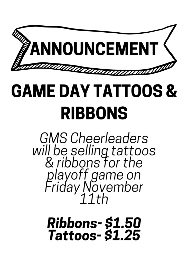 Game Day Tattoos and Ribbons