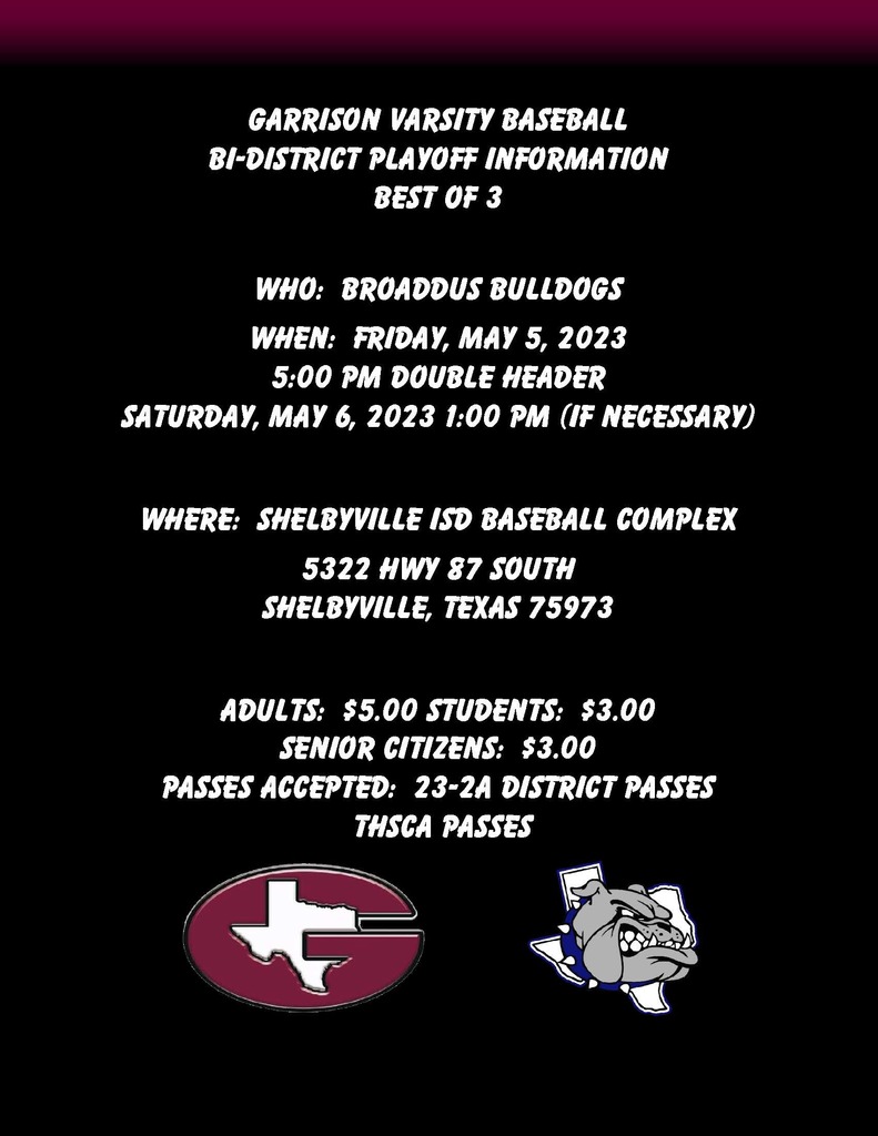 Play Off Information